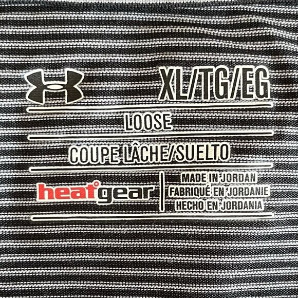 Under Armour Football Pull Over Shirt Mens XL Black 1/4 Zip Striped Loose Fit - Picture 8 of 10